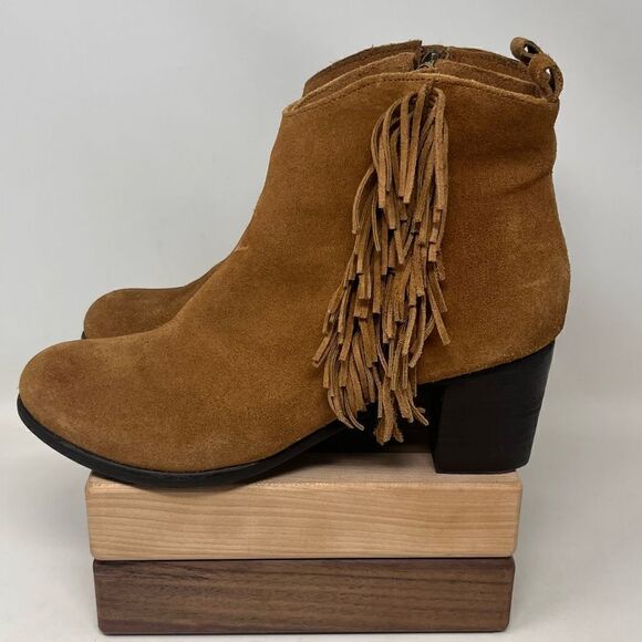 Matisse Cloey Chelsea Fringe Leather Booties 9 - Picture 5 of 14